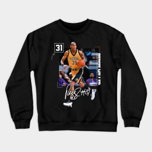 Reggie Miller Choke Sign Basketball Legend Signature Vintage Retro 80s 90s Bootleg Rap Style Crewneck Sweatshirt